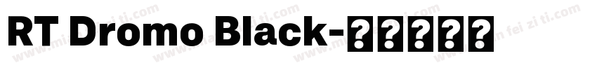 RT Dromo Black字体转换